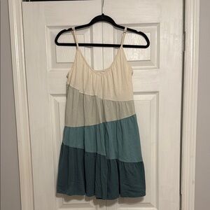 Color Block Sleeveless Dress
